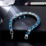 Buy Sukkhi Shimmering Crystal Rhodium Plated Bracelet For Women - BC81038 - Purplle
