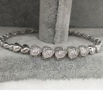 Buy Sukkhi Eye-catchy Valentine Heart Crystal Stone Rhodium Plated Bracelet For Women - BC80808 - Purplle