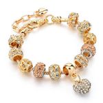 Buy Sukkhi Adorable Valentine Heart Crystal Gold Plated Multi Colour Bracelet For Women - BC81046 - Purplle