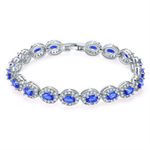 Buy Sukkhi Appealing Adjustable Blue Crystal Rhodium Plated Bracelet for Men - BC80852 - Purplle