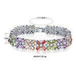 Buy Sukkhi Shimmering Adjustable Crystal Multi Colour Rhodium Plated Bracelet For Women - BC80983 - Purplle