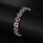 Buy Sukkhi Shimmering Adjustable Crystal Multi Colour Rhodium Plated Bracelet For Women - BC80983 - Purplle