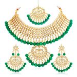 Buy Sukkhi Trendy Kundan Gold Plated Wedding Jewellery Choker Necklace Set for Women - Purplle
