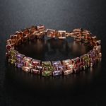 Buy Sukkhi Graceful Adjustable Crystal Multi Colour Gold Plated Bracelet For Women - BC80976 - Purplle