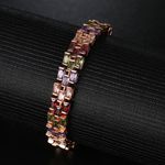 Buy Sukkhi Graceful Adjustable Crystal Multi Colour Gold Plated Bracelet For Women - BC80976 - Purplle