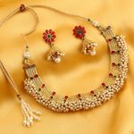 Buy Sukkhi Dazzling Reversible Gold Plated Necklace Set With Floral Earrings For Women - N71917GLDPGA092017 - Purplle