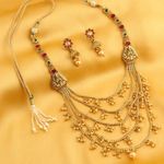 Buy Sukkhi Alluring Reversible 5 String Laxmi Design Gold Plated Necklace Set For Women - N71923GLDPGA092017 - Purplle