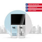 Buy NY Bae Nail Paint Duos, Creme, Blue - Rainforest Pastry Date with Mattifying Top Coat 02 (5 ml + 5 ml) - Purplle