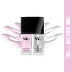 Buy NY Bae Nail Paint Duos, Creme, Pink - Spumoni Date with Mattifying Top Coat (5 ml + 5 ml) - Purplle