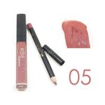 Buy Kiss Beauty Liquid Matte Lipgloss and Lipliner (N-05) - Purplle