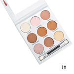 Buy Kiss Beauty KBSHADOW Pressed Powder Eyeshadow Palette (Set 1), 9 Color - Purplle