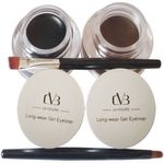 Buy CVB Paris 24 Hours Black & Brown 2 in 1 Waterproof Gel Eyeliner (5 ml) (Black & Brown) (CVB-KJL-201) - Purplle