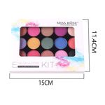 Buy Miss Rose 15 Color Glitter Eyeshadow Palette 7001-077MY 02 - Purplle