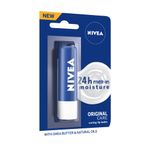 Buy Nivea Shea butter Lip Balm with Natural oils & 24H melt-in moisture-Original care (4.8 g) - Purplle
