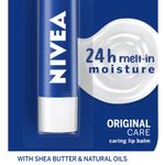 Buy Nivea Shea butter Lip Balm with Natural oils & 24H melt-in moisture-Original care (4.8 g) - Purplle