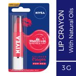 Buy Nivea Coloron Lip Crayon - Pop Red (3 g) - Purplle