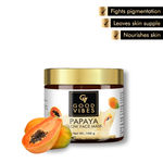 Buy Good Vibes Papaya Glow Face Mask | Brightening Lightens Scars | With Basil | No Parabens No Sulphates No Mineral Oil No Animal Testing (100 g) - Purplle