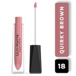 Buy Bella Voste I ULTI-MATTE LIQUID LIPSTICK I Cruelty Free I No Bleeding or Feathering I Water Proof & Smudge Proof I Enriched with Vitamin E I Lasts Up to 12 hours I Moisturising with Velvet Matt Finish I QUIRKY BROWN (18) - Purplle
