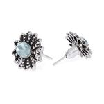 Buy Golden Peacock Light Blue Waterdrop Shape Decorated Earrings(4 Pairs) - Purplle