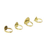 Buy Golden Peacock Gold Color Water Drop Shape Earrings & Rings (12 Pcs) - Purplle