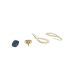 Buy Golden Peacock Gold Color Water Drop&square Shape Earrings & Rings (12 Pcs) - Purplle