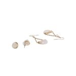 Buy Golden Peacock Gold Color Round Shape Earrings & Rings Set (12 Pcs) - Purplle