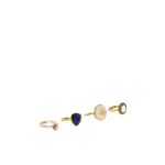 Buy Golden Peacock Gold Round Round Shape Decorated Earrings&rings Set (12 Pcs) - Purplle