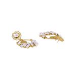 Buy Golden Peacock Gold Plated Floral Shaped Earring - Purplle