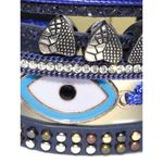 Buy Golden Peacock Unisex Blue Multistranded Bracelet - Purplle