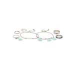 Buy Golden Peacock Silver-Toned Jewellery Set - Purplle