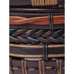 Buy Golden Peacock Unisex Set of 5 Coffee Brown Bracelets - Purplle