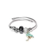 Buy Golden Peacock Silver-Toned Charm Bracelet - Purplle