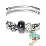 Buy Golden Peacock Silver-Toned Charm Bracelet - Purplle