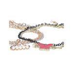 Buy Golden Peacock Set of 5 Charm Bracelets - Purplle