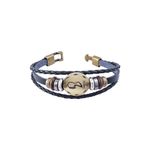 Buy Golden Peacock Black Gemini Shine Unisex Band/Bracelet - Purplle