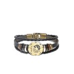 Buy Golden Peacock Black Pisces Shine Unisex Band/Bracelet - Purplle