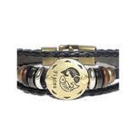Buy Golden Peacock Black Pisces Shine Unisex Band/Bracelet - Purplle