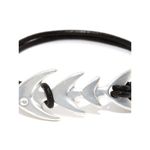Buy Golden Peacock Unisex Black & Silver-Toned Fish Bone-Shaped Leather Bracelet - Purplle