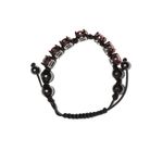 Buy Golden Peacock Black Beaded Macrame Bracelet - Purplle