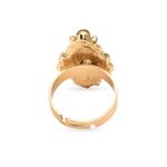 Buy Golden Peacock Gold Plated Light Peach Finger Ring - Purplle