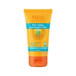 Buy VLCC Fair+Glow Sun Screen Lotion SPF20 (50 ml) - Purplle