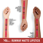 Buy NY Bae Runway Matte Lipstick | Infused With Argan Oil | Red | Moisturising | Long Lasting | Light weight- Designer Spotlight 2 (4.5 gm) - Purplle