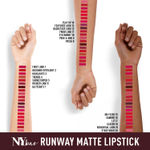 Buy NY Bae Runway Matte Lipstick | Infused With Argan Oil | Purple | Moisturising | Long Lasting | Light weight- Backstage Look 12 (4.5 g) - Purplle