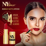 Buy NY Bae Runway Matte Lipstick | Infused With Argan Oil | Purple | Moisturising | Long Lasting | Light weight- Backstage Look 12 (4.5 g) - Purplle