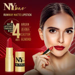 Buy NY Bae Runway Matte Lipstick | Infused With Argan Oil | Moisturising | Long Lasting | Light weight- Rehearsal Look 19 (4.5 gm) - Purplle