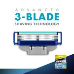 Buy Gillette Mach 3 Turbo Manual Shaving Razor Blades (Cartridge) 4s Pack - Purplle