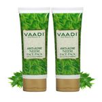Buy Vaadi Herbals Anti Acne Neem Face Pack With Clove & Turmeric Value Pack of 2 (120 g x 2) - Purplle