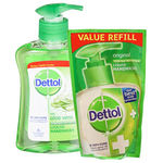 Buy Dettol Liquid Hand Wash With Aloe Vera (200 ml) + Dettol Liquid Handwash (175 ml) Pack Of 3 - Purplle