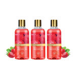 Buy Vaadi Herbals Blushing Strawberry Shower Gel Value Pack of 3 (300 ml x 3) - Purplle