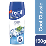 Buy Nycil Cool Classic with Menthol, Prickly Heat powder (Cosmetic) (150 g) (Free Glucon-D Orange 100gm Worth Rs 41) - Purplle